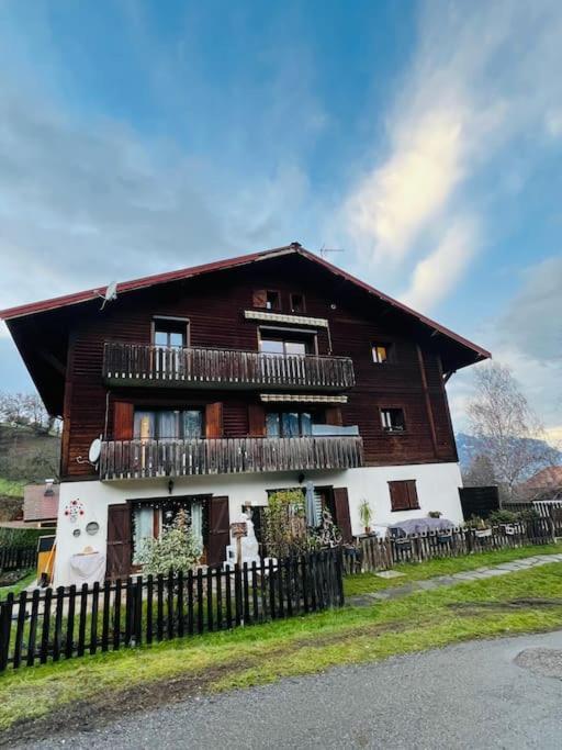 Duplex 3 Chambres Vue Mont-Blanc Domancy エクステリア 写真